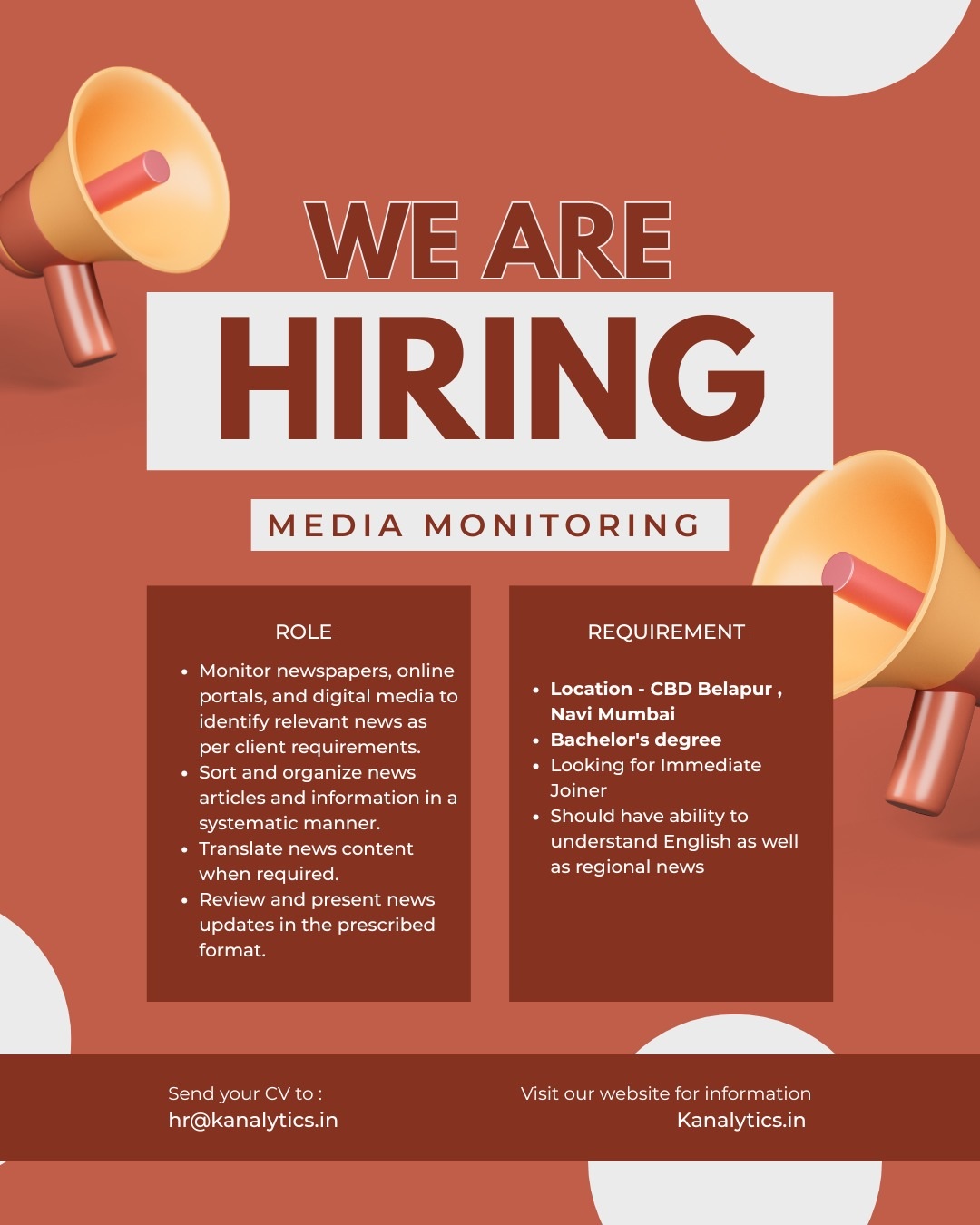 We are hiring